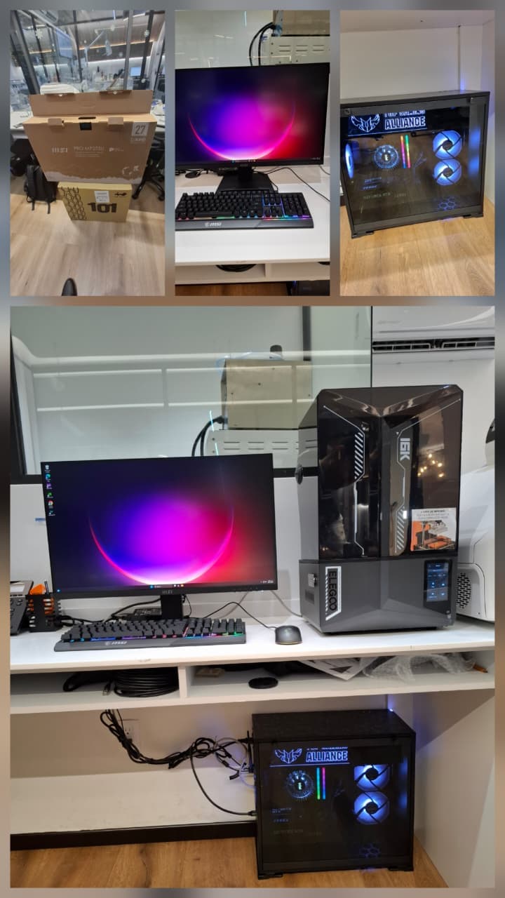 Workstation administrativa configurada en sitio